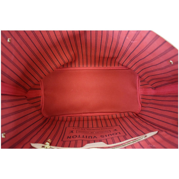 Louis Vuitton Neverfull MM Monogram Canvas Tote Bag - deep interior