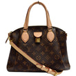 LOUIS VUITTON Rivoli PM Monogram Canvas Shoulder Bag Brown