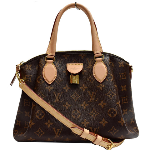 LOUIS VUITTON Rivoli PM Monogram Canvas Shoulder Bag Brown