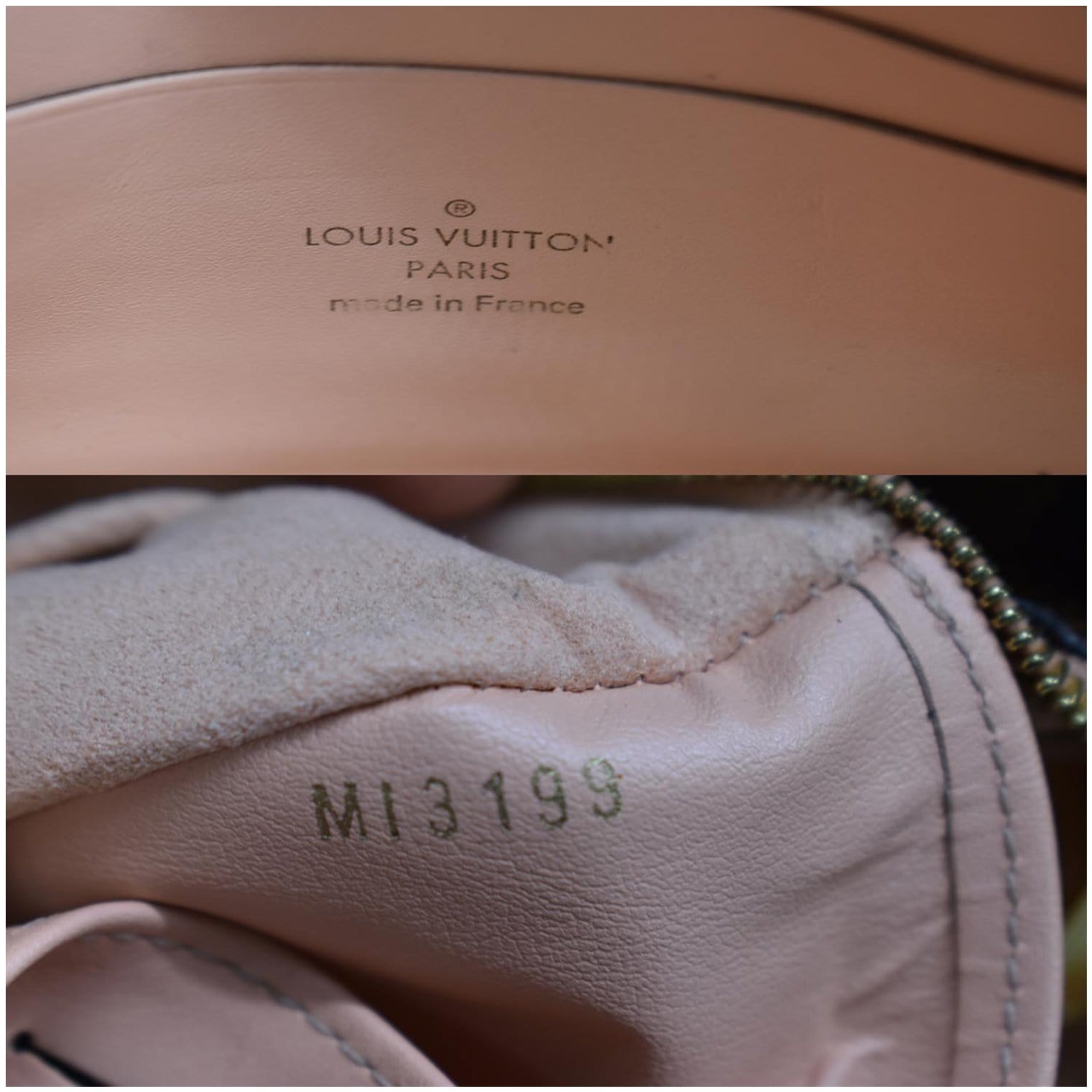 Louis Vuitton Damier Ebene Canvas Double Zip Pochette Bag - Boca
