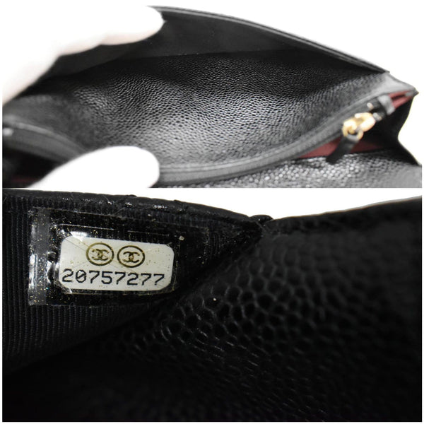 CHANEL Wallet on Chain WOC Caviar Leather Crossbody Bag Black