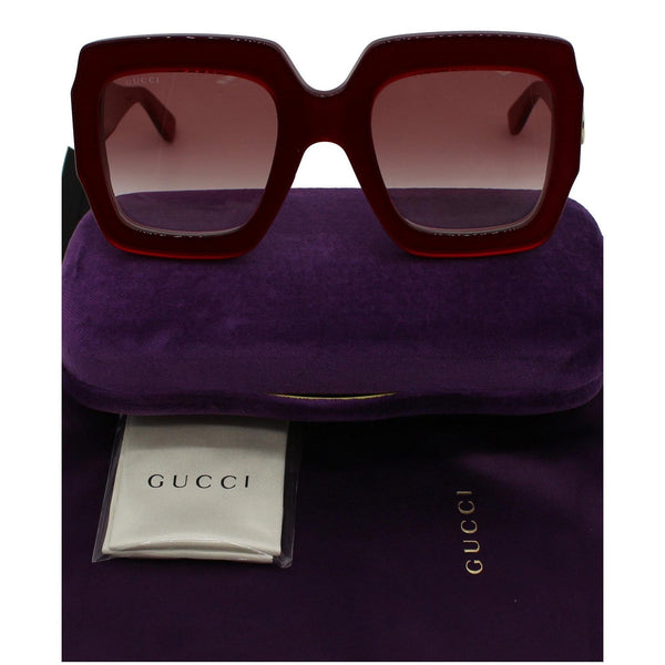 GUCCI GG0178S-005 Sunglasses Red Gradient Lens