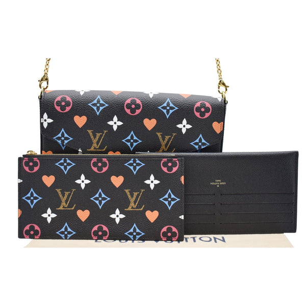 LOUIS VUITTON Pochette Felicie Game On Canvas Crossbody Bag Multicolor