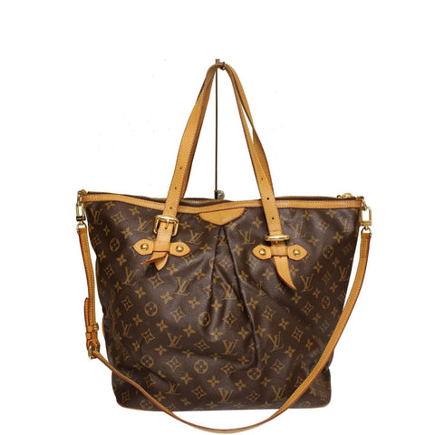 LOUIS VUITTON Palermo GM Monogram Canvas Tote Shoulder Bag Brown