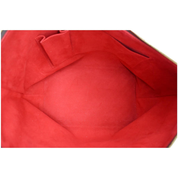 LOUIS VUITTON Saleya MM Damier Ebene Tote Bag Brown