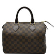 LOUIS VUITTON Speedy 25 Damier Ebene Satchel Bag Brown