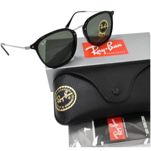 RAY-BAN RB2448N 901 51 Black Sunglasses Green Classic G-15 Lens