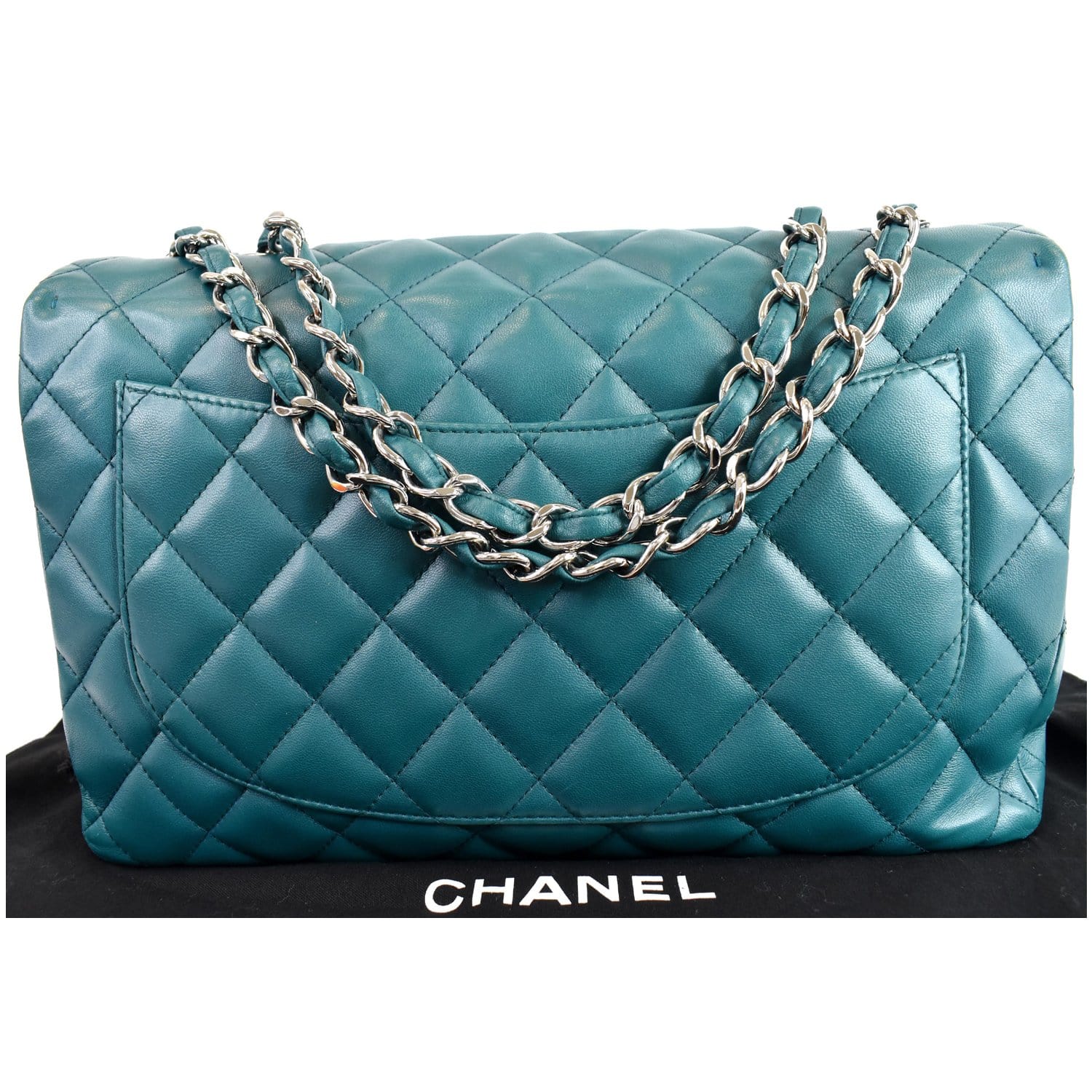 Chanel Turquoise Blue Matte Alligator Small Classic Flap Bag