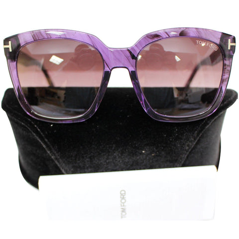 TOM FORD FT0502 83T 55 Amarra Sunglasses Bordeaux Gradient Lens