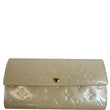 Louis Vuitton Monogram Vernis Sarah Wallet Cream
