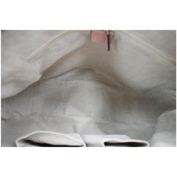 GUCCI Large Bree GG Canvas Hobo Bag Pink 449244