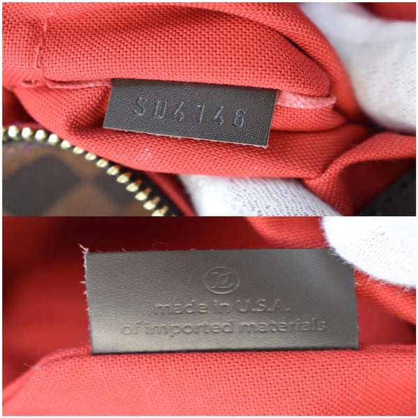 LOUIS VUITTON Siena PM Damier Ebene Shoulder Bag Brown