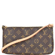 LOUIS VUITTON Pochette Accessories Monogram Canvas Pouch Bag Brown