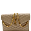 Yves Saint Laurent Matelasse Chevron Grain De Wallet