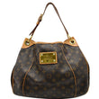 LOUIS VUITTON Galliera PM Monogram Canvas Shoulder Tote Bag Brown