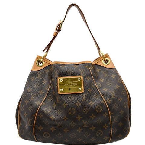 LOUIS VUITTON Galliera PM Monogram Canvas Shoulder Tote Bag Brown
