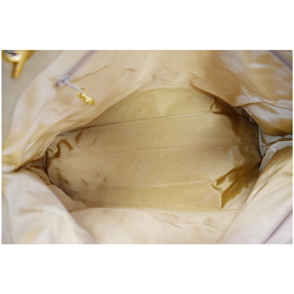 CHANEL Vintage Patent Leather Shoulder Bag Tan 3921871