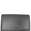 GUCCI GG Micro Guccissima Leather Crossbody Wallet Black 466507