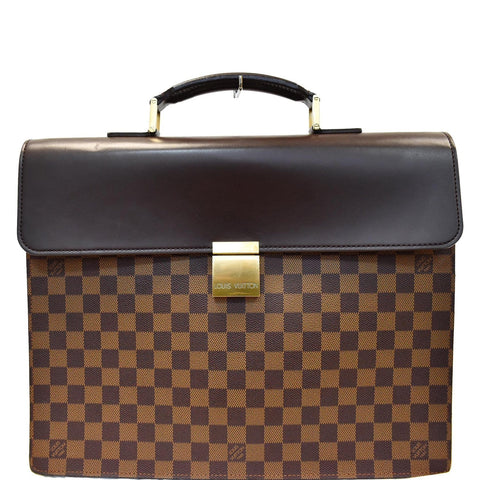 LOUIS VUITTON Altona Damier Ebene Brief Case Brown