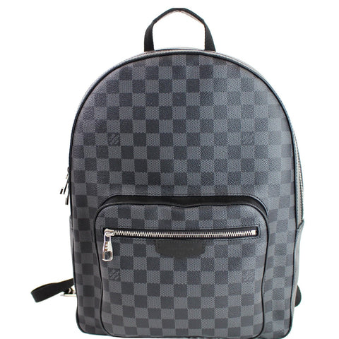 LOUIS VUITTON Josh Damier Graphite Backpack Bag Black