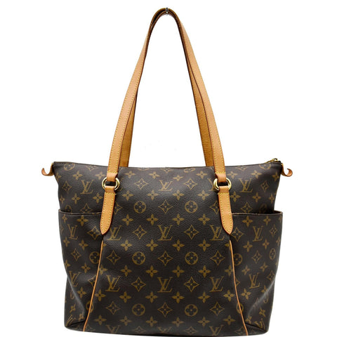 LOUIS VUITTON Totally MM Monogram Canvas Shoulder Bag Brown