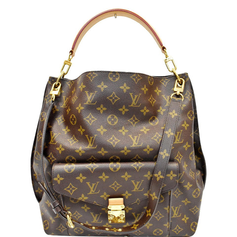 LOUIS VUITTON Metis Hobo Monogram Canvas Shoulder Bag Brown