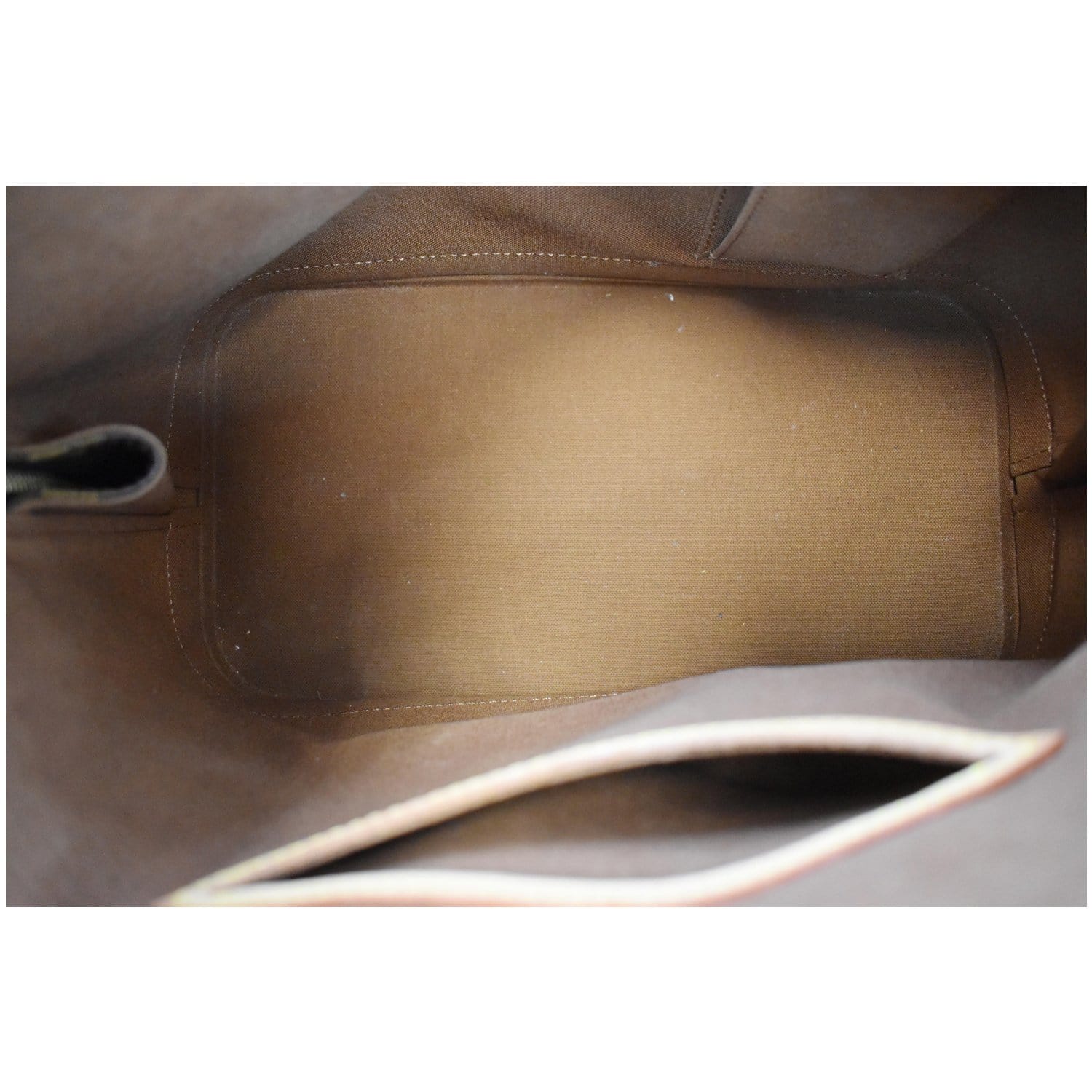 Alma cloth handbag Louis Vuitton Brown in Cloth - 36087057