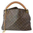 Louis Vuitton Artsy MM Monogram Canvas Hobo Bag Brown