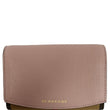 BURBERRY Luna House Check Leather Wallet Rose Pink
