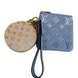 LOUIS VUITTON Monogram Empreinte Pool Trio Pouch Bag Summer Blue/Cream