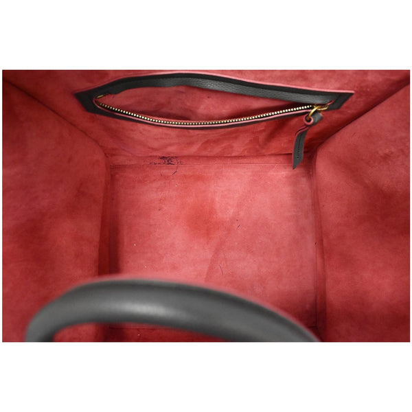 CELINE Luggage Phantom Medium Leather Tote Bag Black