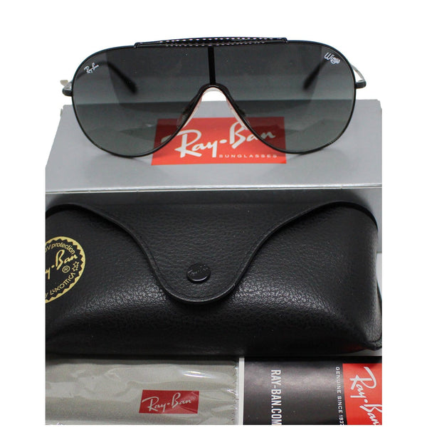 RAY-BAN RB3597 002/11 Wings Black Sunglasses Grey Gradient Lens