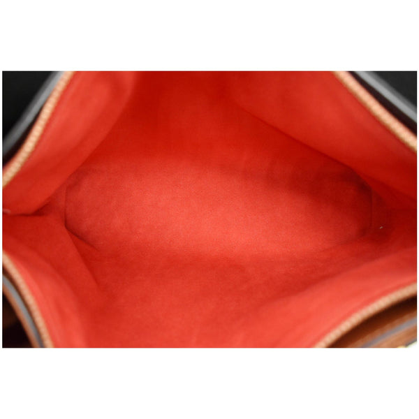 LOUIS VUITTON Millefeuille Monogram Canvas Satchel Bag Brown