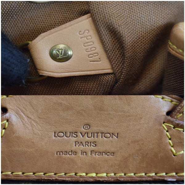 LOUIS VUITTON Montsouris MM Monogram Canvas Backpack Bag Brown