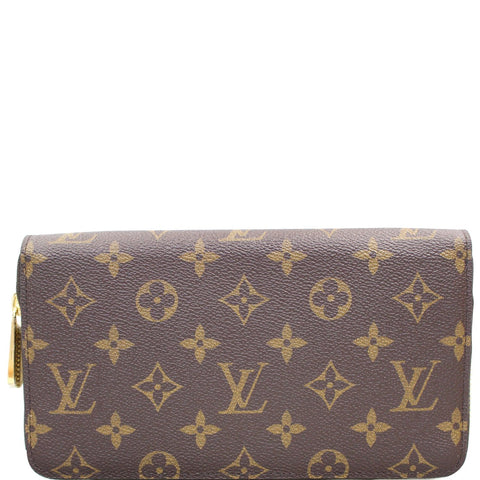 LOUIS VUITTON Monogram Canvas Zippy Long Wallet Brown