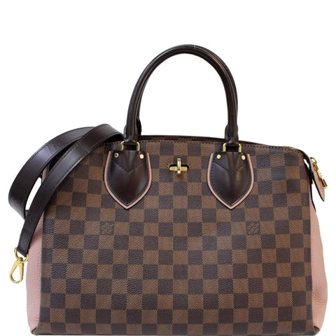 LOUIS VUITTON Normandy Damier Ebene Shoulder Bag Brown