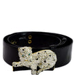 Judith Leiber Crystal Encrusted Leather Buckle Belt