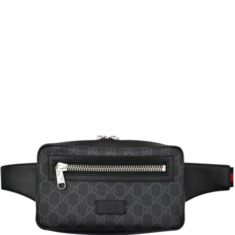 GUCCI GG Supreme Belt Bumbag Black 474293