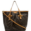 LOUIS VUITTON Palermo GM Monogram Canvas Tote Shoulder Bag Brown