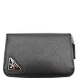 PRADA Saffiano Leather Card Holder Black