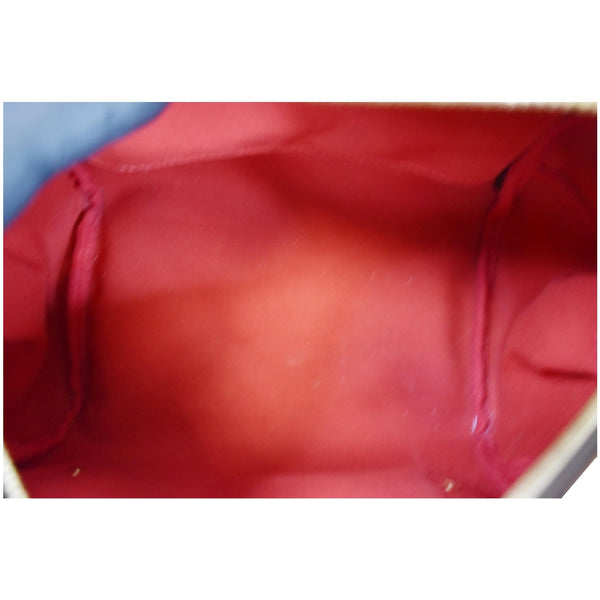 Louis Vuitton Rivington PM Damier Ebene Shoulder Bag - red interior