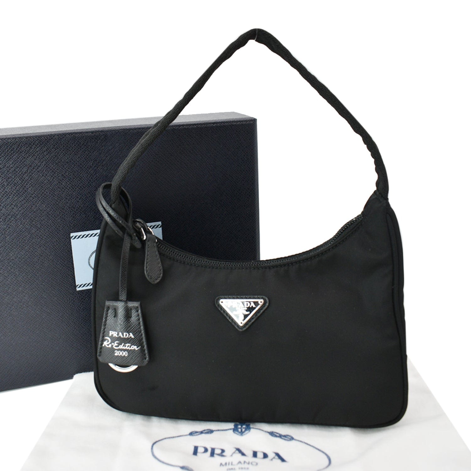 PRADA Re-Edition 2000 Mini Nylon Shoulder Bag Black