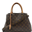 LOUIS VUITTON Montaigne MM Monogram Canvas Shoulder Bag Brown