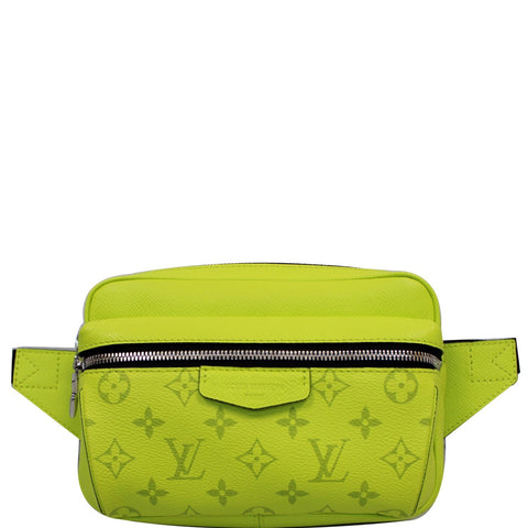 LOUIS VUITTON Outdoor Taiga Monogram Bahia Bumbag Lime Green