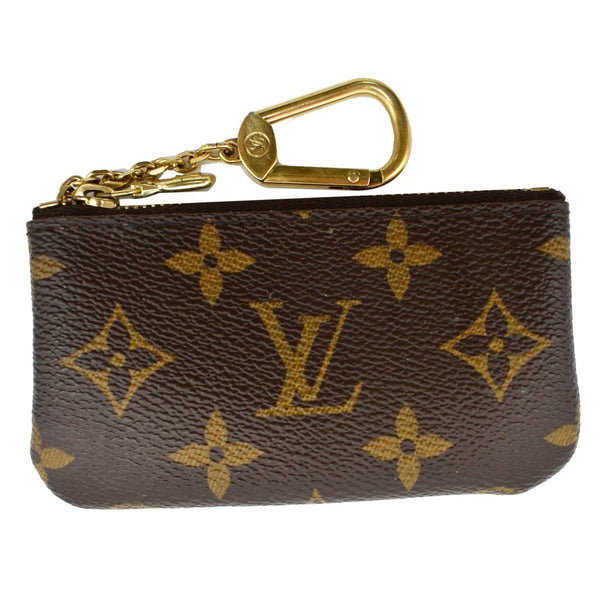 LOUIS VUITTON Key Coin Pouch Monogram Canvas Brown