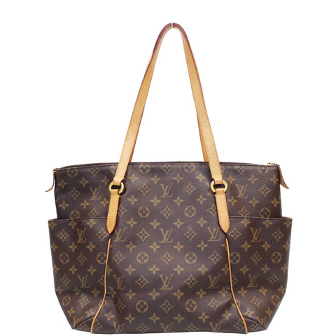 LOUIS VUITTON Totally MM Monogram Canvas Shoulder Bag Brown