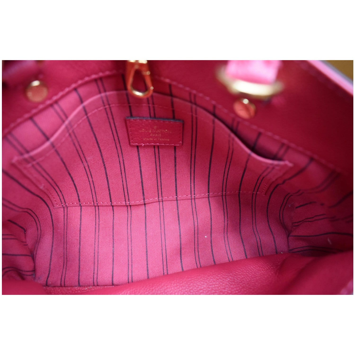 Louis Vuitton Pink Monogram Empreinte Montaigne BB QJB0B71DP2036