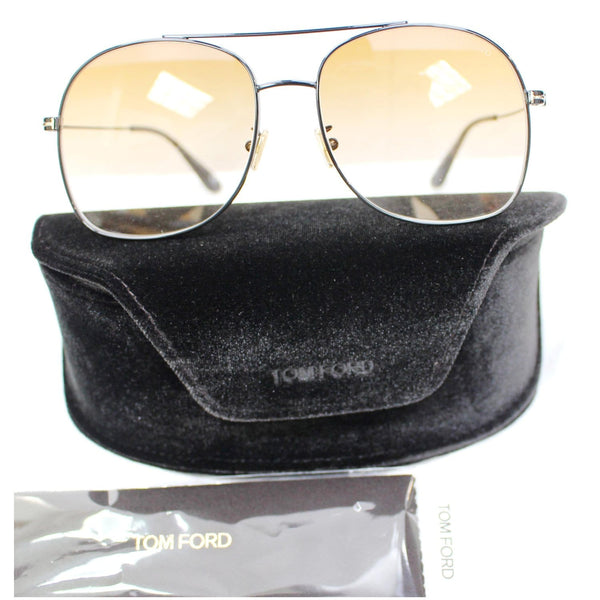 TOM FORD FT0758-D 01F 60 Delilah Sunglasses Brown Gradient Lens