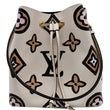 LOUIS VUITTON NeoNoe MM Wild At Heart Monogram Canvas Shoulder Bag Creme