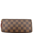 Louis Vuitton Clemence Damier Ebene Zippy Wallet Brown